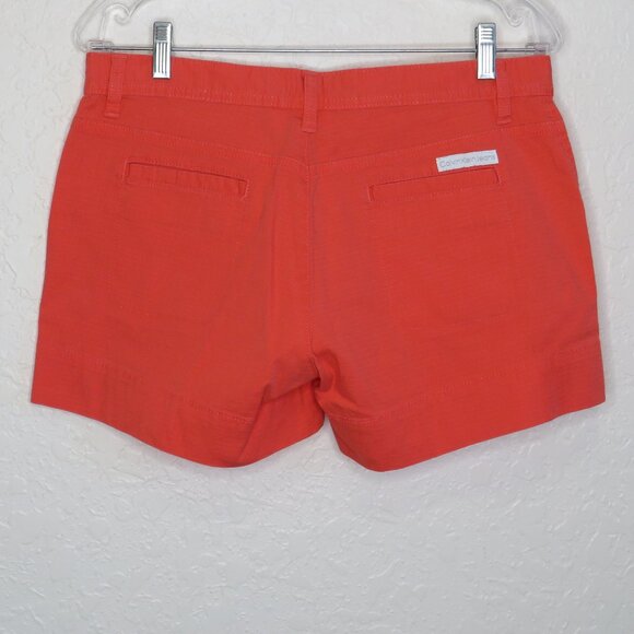 Calvin Klein Jeans* Women's 1.5" Belt Loop Multipocketed Coral Shorts~ Size 6 - Picture 2 of 10
